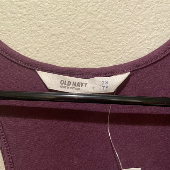 Old Navy | Dark purple tank top w/black lace - Picture 5 of 9